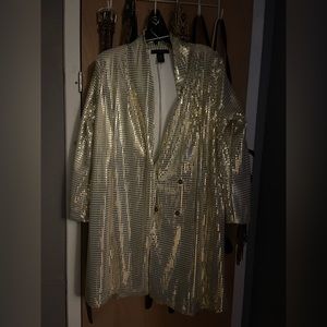 Sequin gold blazer/coat
